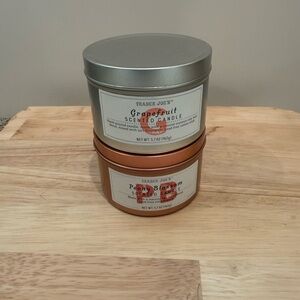 Grapefruit & Peony Blossom Candle Duo - Silver & Orange Trader Joe’s